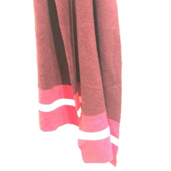 Rare Zara size medium scarf burgandy and red white - Picture 6 of 8